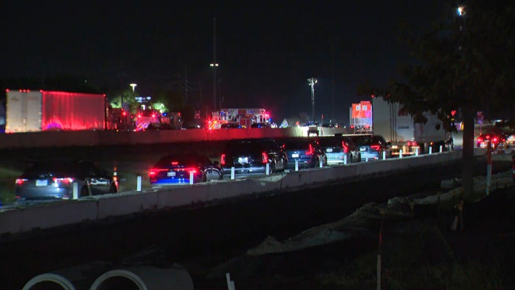 Portion of I-35 in northern Travis County closed due to diesel spill