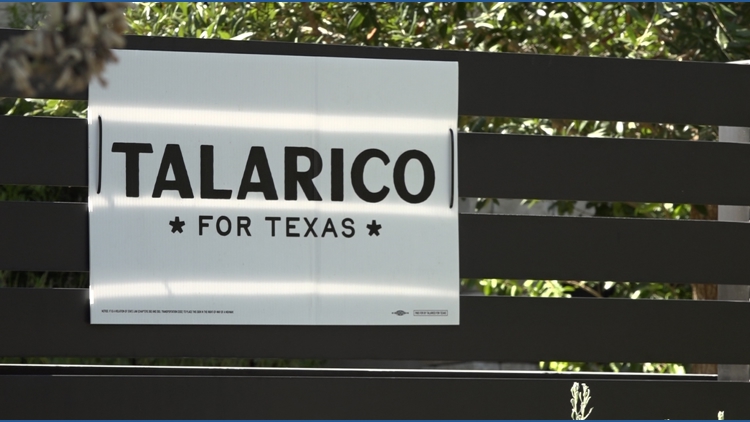 'Someone's doing something intentionally' | Talarico signs disappear from South Austin neighborhood