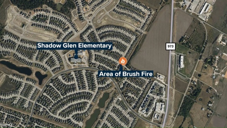 Brush fire sparks in Manor Sunday
