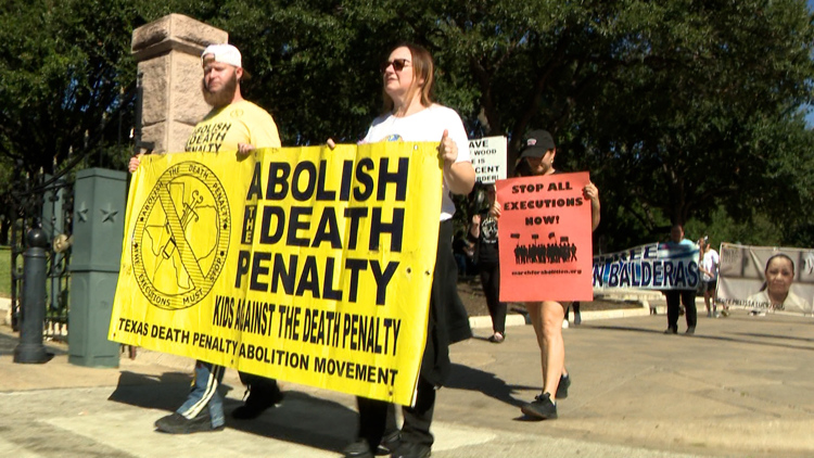 Texans rally at Capitol Saturday, urging leaders to end death penalty